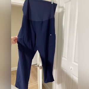 maternity navy figs pants